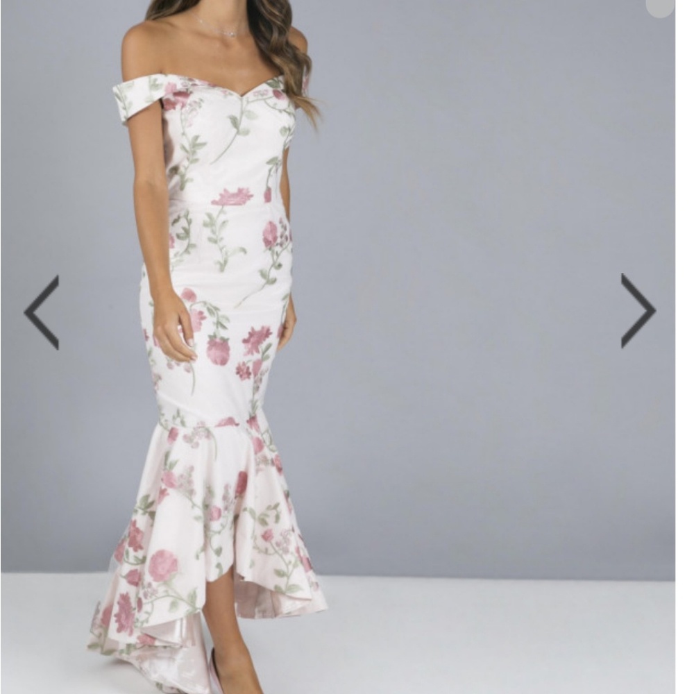 Embroidered floral dress